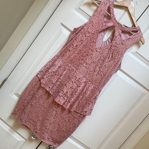 Plus size peplum dress